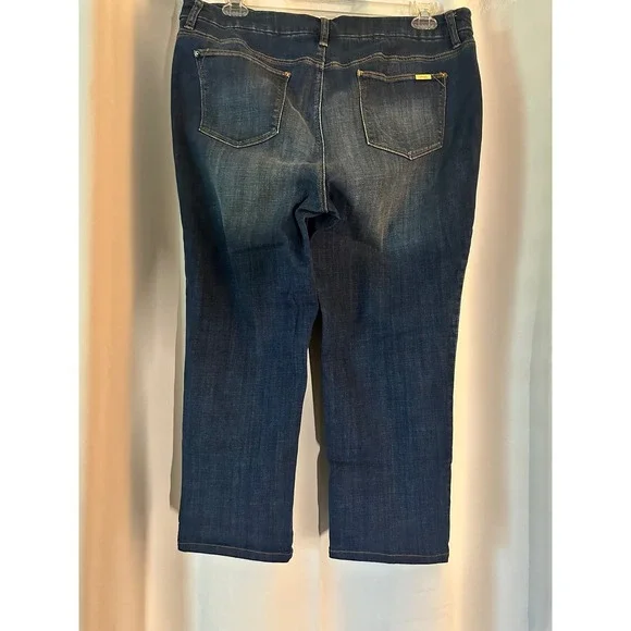 Chico's Girlfriend‎ Ankle Jeans So Slimming Stretch Dark Wash Denim Size 3 / 16 - Picture 2 of 7